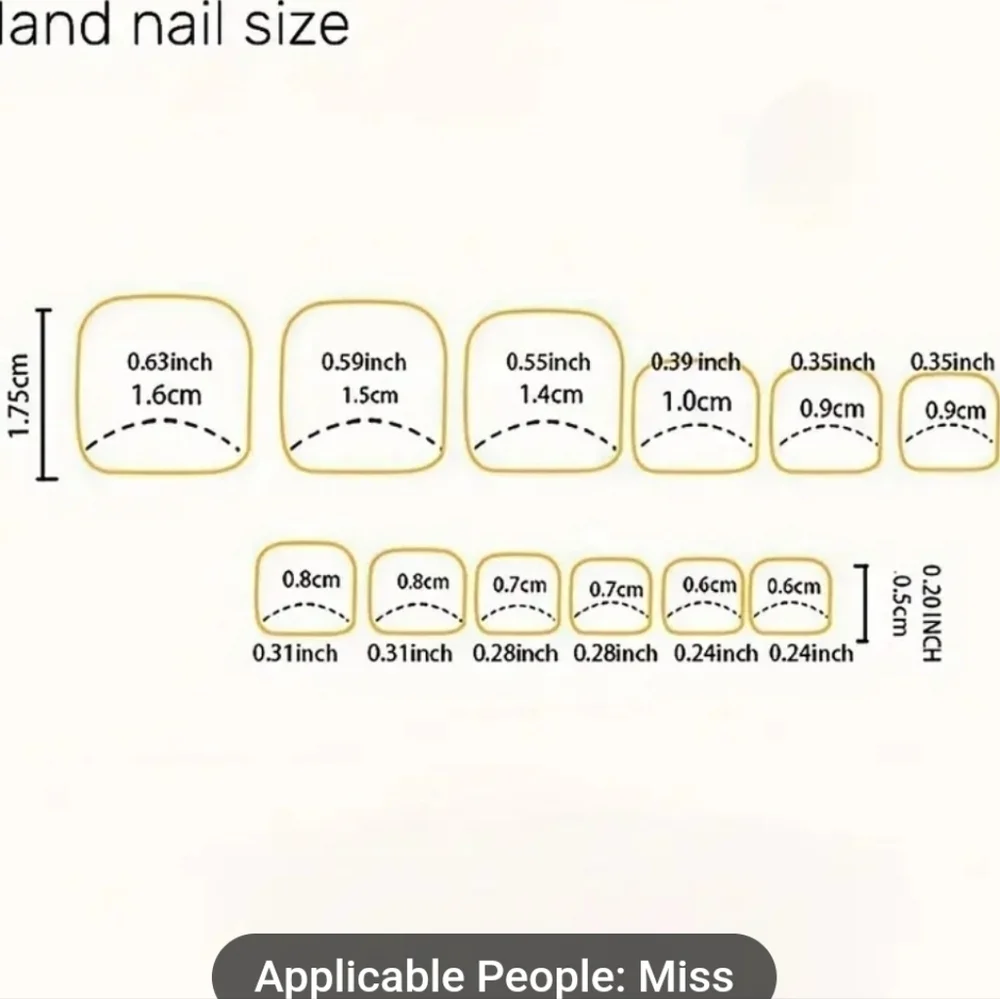 24 Pieces Fake Toe Press On Nails